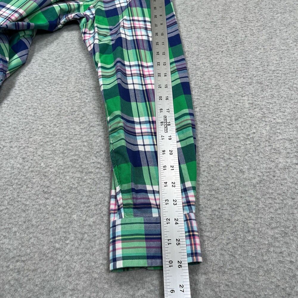 Polo Ralph Lauren Shirt Mens Large Slim Fit Madras Plaid Flesh Pony Button Down - Picture 5 of 11